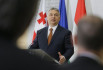 Orbánt kipfújolták Grúziában a CEU mellett tüntetők
