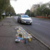 Pofátlan bűnözők festették a járdákat Kaposváron, a rendőröknek kellett beavatkozniuk