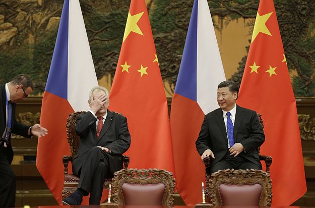 Zeman és a kínai államfő Pekingben