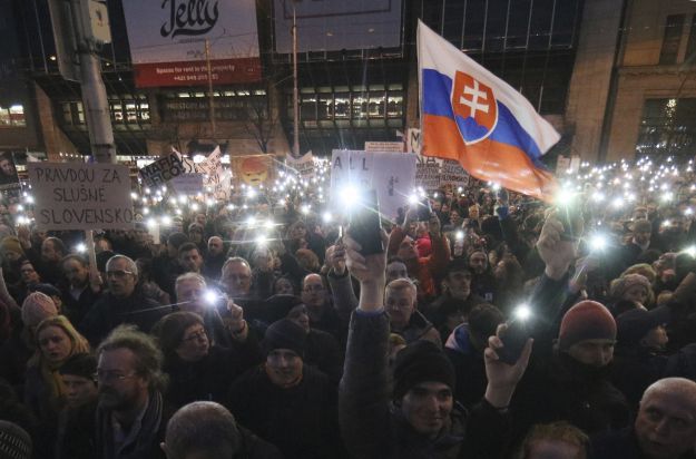 Tüntetés Pozsonyban