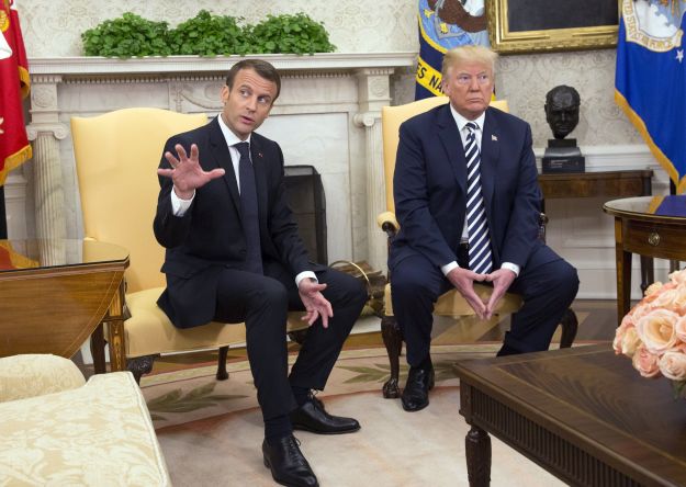 Macron és Trump Washingtonban