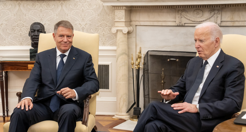 A Fehér Házban tett látogatást a román elnök