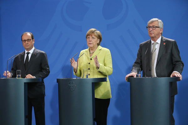 Hollande, Merkel, Juncker
