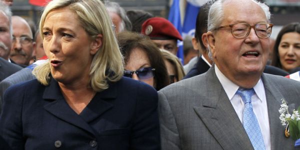 Marine és Jean-Marie Le-Pen 