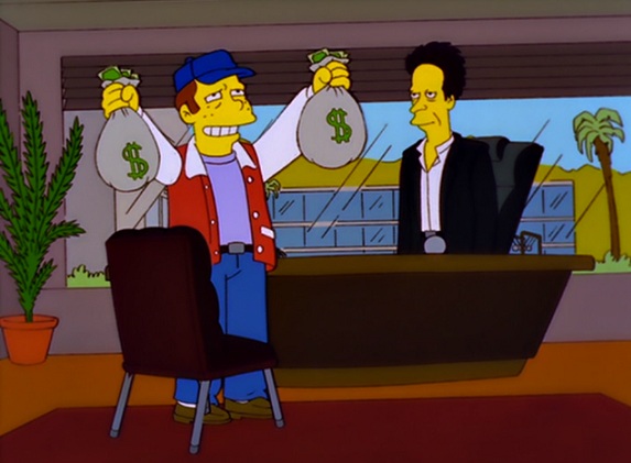 Grazer és Howard a Simpsons-ban