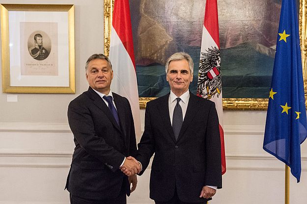 Orbán és Faymann Bécsben