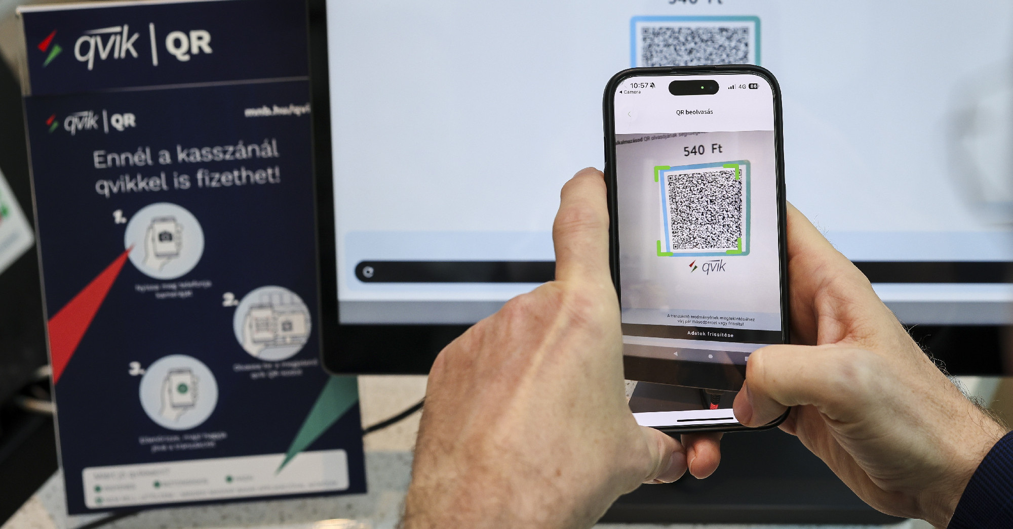 MNB: Elindult az QR-kódos fizetési megoldás