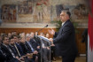 A legveszélyesebb év kihívásairól beszélt Orbán a nagykövetek előtt