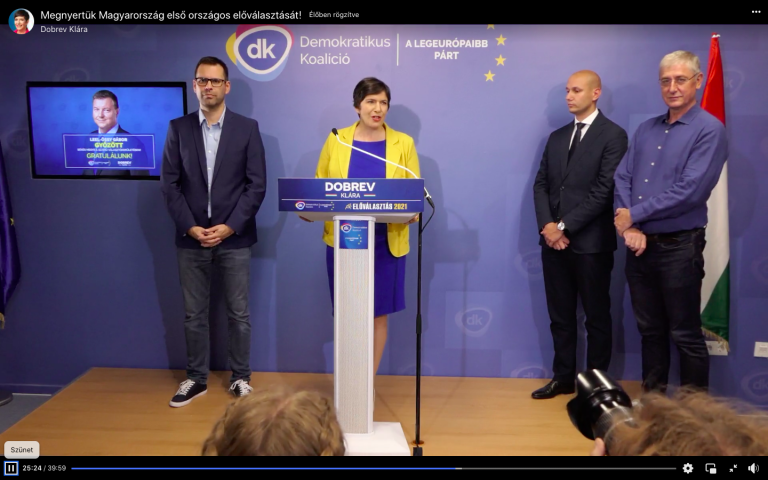 Dobrev Klára: A változás elkezdődött, a DK megnyerte az ellenzéki előválasztást