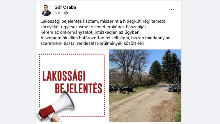 Illegális szemétlerakónak hitte az önkéntesek által összegyűjtött hulladékot a II. kerületi fideszes képviselő