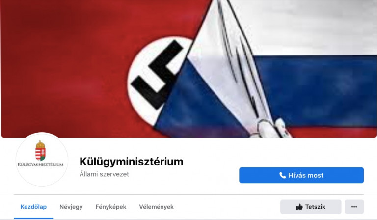 Meghekkelték a Külügyminisztérium Facebook-oldalát