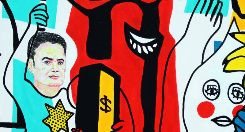 DrMáriás megfestette Márki-Zayt a kukoricásban