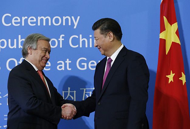 Guterres és a kínai elnök