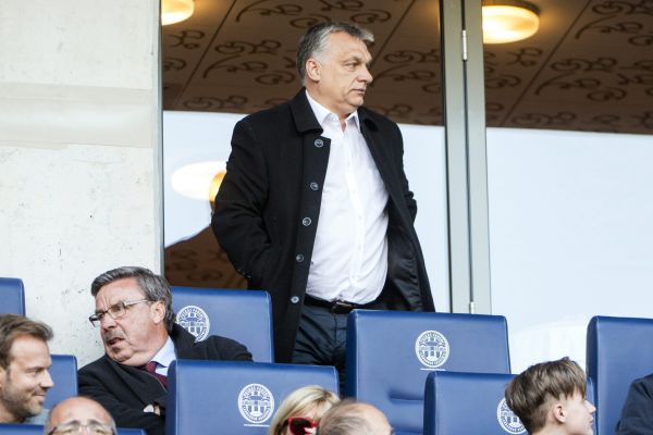 Orbán Viktor a Videoton-Vasas meccsen