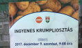 Ez már a kampány? – Fideszes logóval hirdetnek INGYENES krumpliosztást Vácon