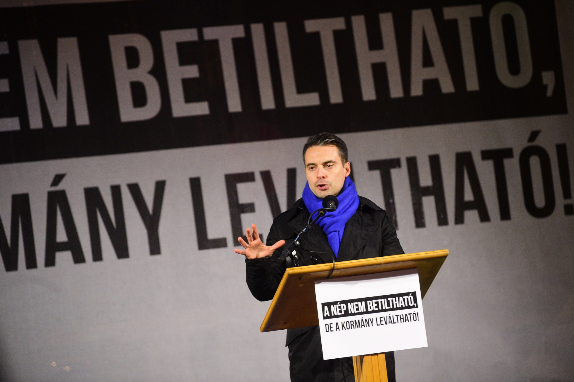 Jobbik-tüntetés: Vona visszahozná a reformkort