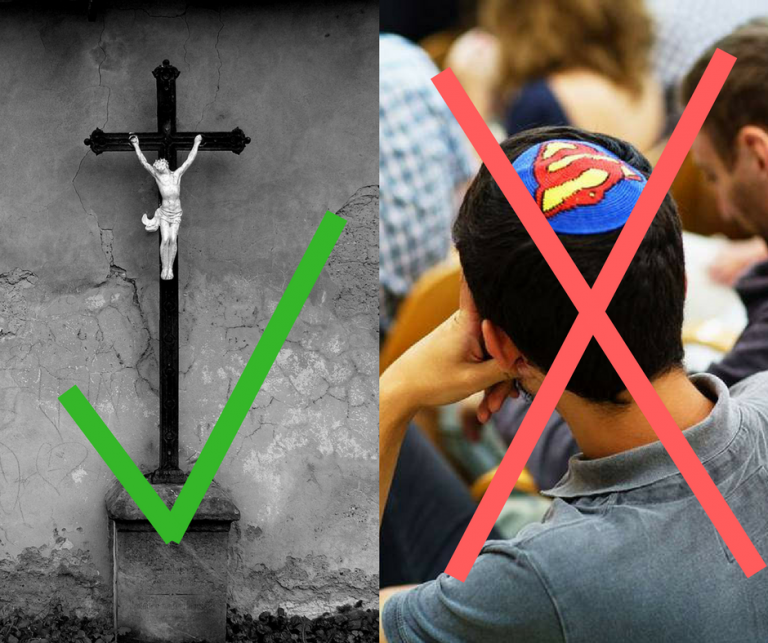 Németország: a kereszt kötelező, a kipaviselés nem ajánlott