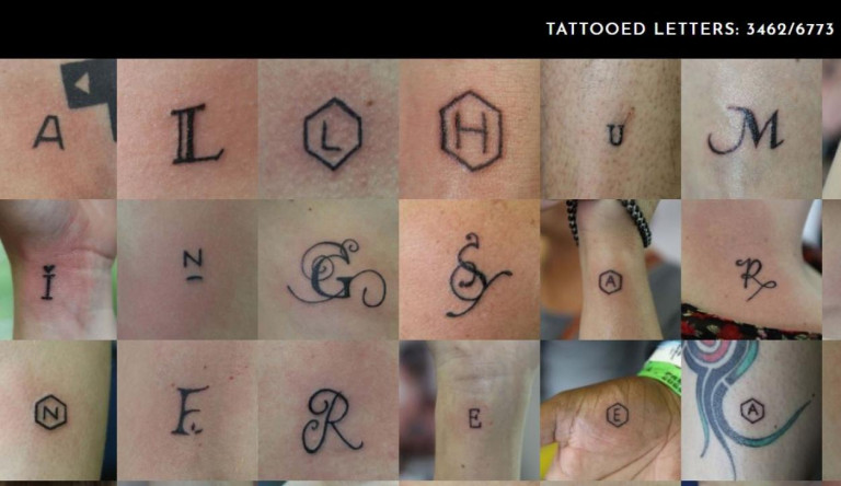 Varrasd magadra az Emberi Jogok Egyetemes Nyilatkozatának egy betűjét