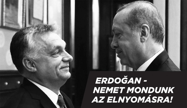 Erdoğan-ellenes szórólapokat osztogatott ma a Momentum