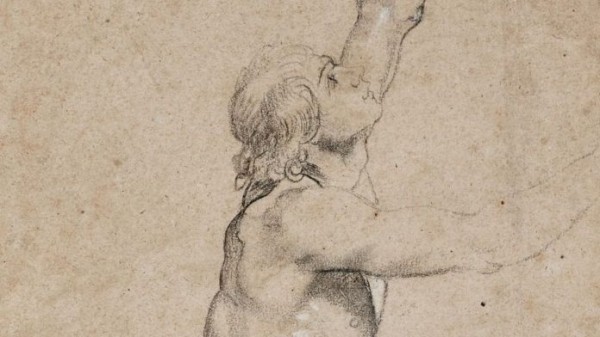 Rubens - Meztelen férfi emelt karral