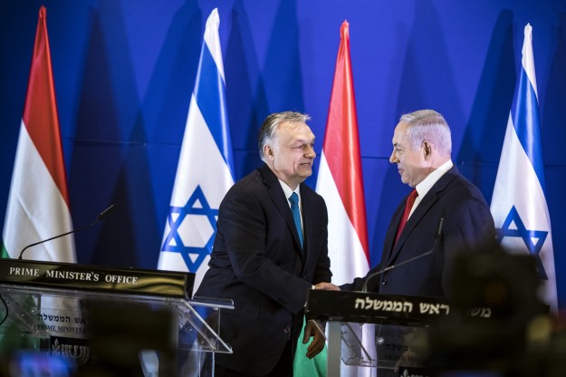 Orbán Viktor és Benjámin Netanjahu