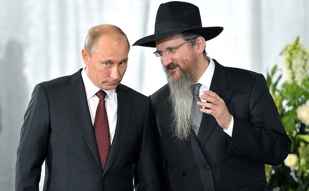 Vlagyimir Putyin és Berel Lazar