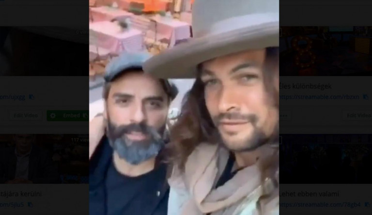 Jason Momoa és Oscar Isaac Budapesten flangált