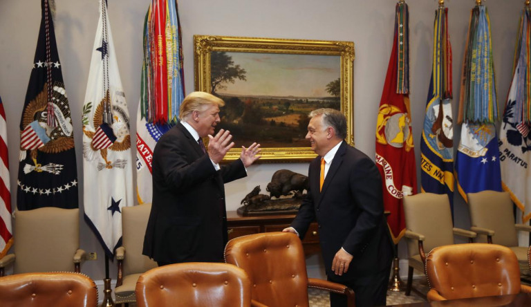 Trump szerint Orbán jó munkát végez az országa biztonságának megőrzésében