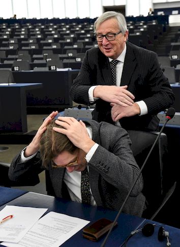 Jean-Claude Juncker a tréfamester