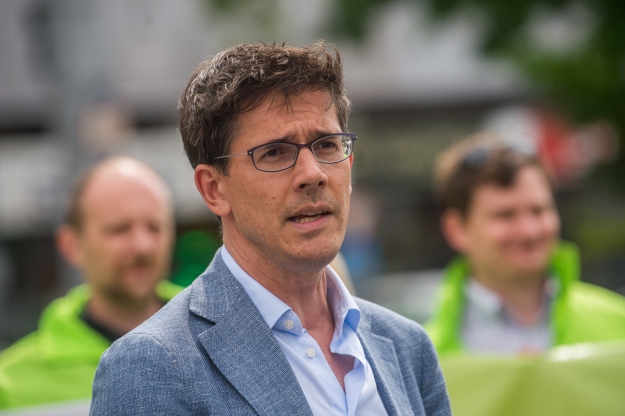 A holland Bas Eickhout, az Európai Zöldek (EGP) csúcsjelöltje .