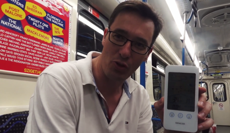 34,8 fokot mért a felújított hármas metrón Karácsony Gergely 