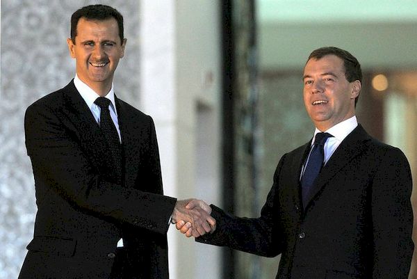 Aszad és Medvegyev 2010-ben