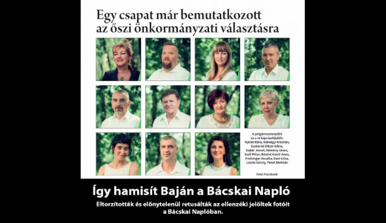 Barna bőrűre, bandzsára, nagyorrúra photoshopolta a fideszes önkormányzat újságja az ellenzékieket