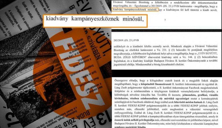 Közpénzből, jogsértően kampányolt a II. kerületi önkormányzat a Fidesz mellett