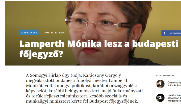 A nagy „Lamperth Mónika-blöff” – munkamegosztás a Fidesz-propagandagólem alegységeinél