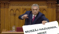 Kellemetlen közjáték a parlamentben: Orbán ki akart tépni Hadházy kezéből egy táblát