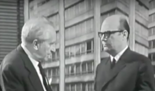 Páger Antal és Szakáts Miklós A bíró és a hóhér című magyar tévéjátékban (1968)