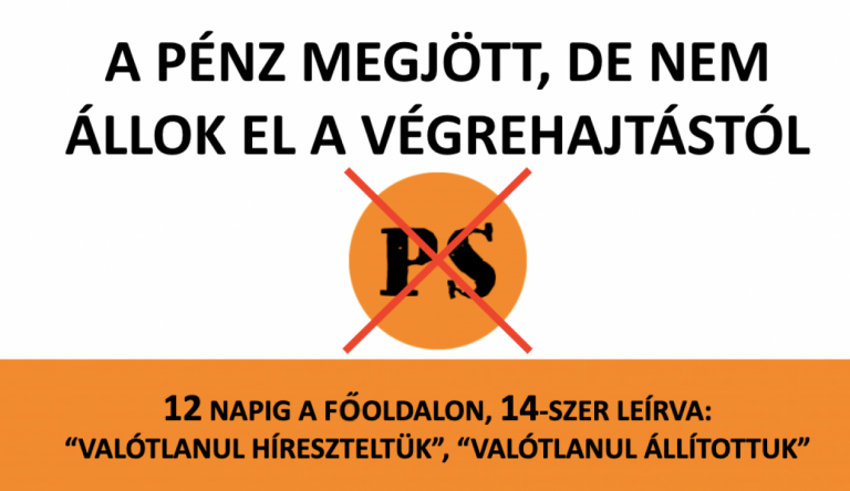 A végrehajtás hírére pillanatok alatt összeszedte a Pesti Srácok a tartozását