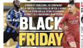 Fekete focistákat tett a sportlap a címlapra és azt írta hozzá: „Black Friday”