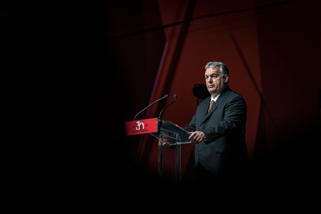 Orbán Viktor miniszterelnök beszédet mond a ,,Temesvár 30” emlékhét gálaestjén.
