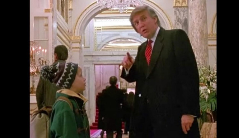 Kivágták Kanadában Donald Trumpot a Reszkessetek betörők című filmből