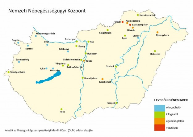 Nő a légszennyezettség, két településen már veszélyesnek minősítették a levegőt