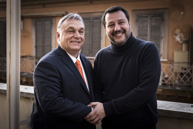 Orbán és Salvini Rómában