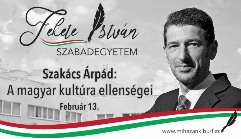 Eddig a kormánymédiában értekezett Szakács Árpád a „balliberális” kulturális diktatúráról, most a Mi Hazánknak tart előadást erről