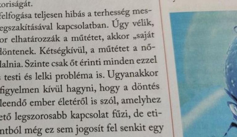 Abortuszellenes propagandát közvetít az állami biológia tankönyv