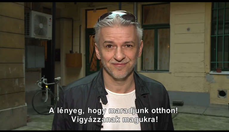 Alföldi Róbert is az otthonmaradás mellett kampányol