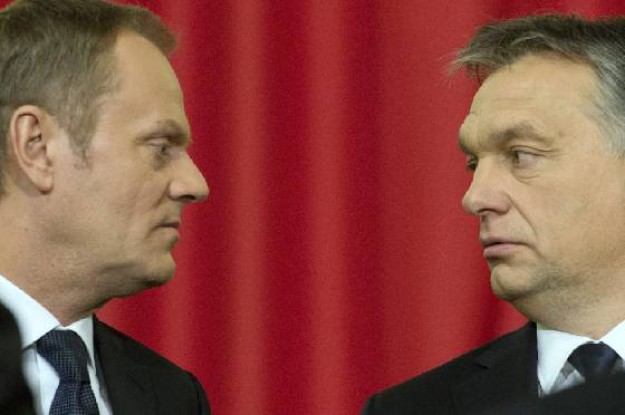 Tusk és Orbán
