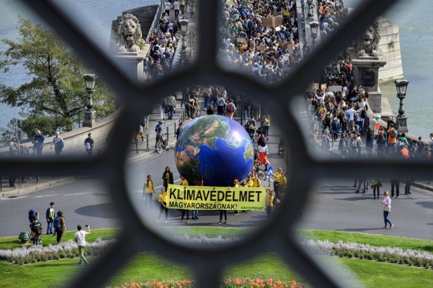 Fridays for Future budapesti tüntetése 2019 szeptemberében
