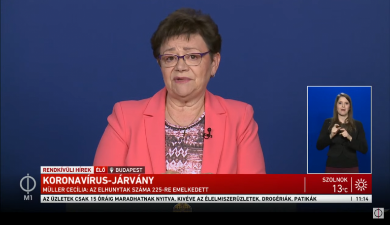 Müller Cecília: kevés beteget kellett hazaküldeni a kórházakból