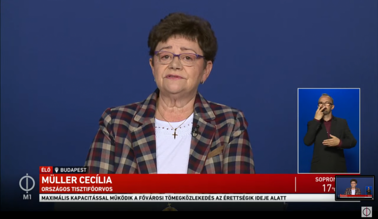 Müller Cecília: Jelenleg úgy tűnik, stagnál a járványhelyzet